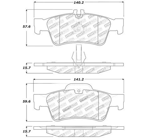 StopTech Street Touring Mercedes Benz Rear Brake Pads