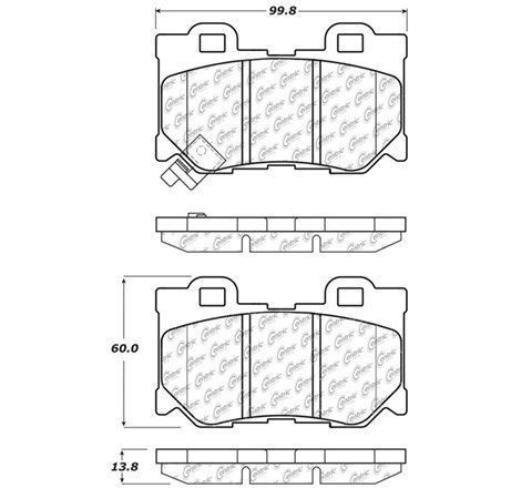 StopTech Street Touring 08-09 Infiniti FX50/G37 Rear Brake Pads