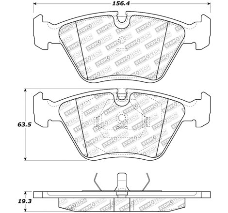 StopTech 95-99 BMW M3 / 01-07 M3 E46 / 89-93 M5 / 98-02 Z3 M series Front Brake Pads