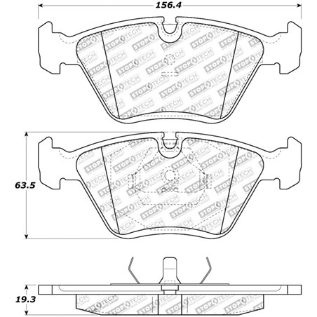 StopTech 95-99 BMW M3 / 01-07 M3 E46 / 89-93 M5 / 98-02 Z3 M series Front Brake Pads