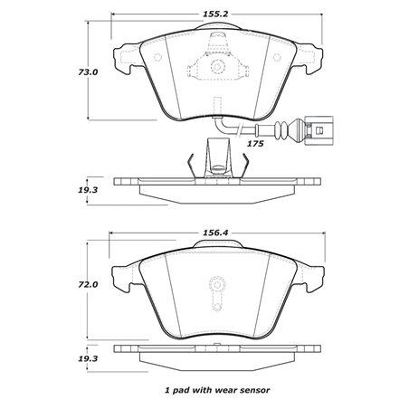 StopTech Street Touring 08-13 Audi TT Quattro / 12 VW Golf R Front Brake Pads