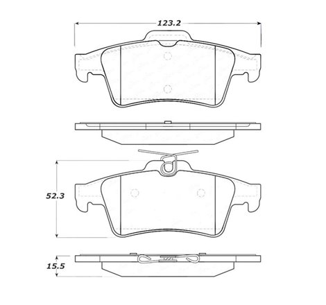 StopTech Street Touring 07-09 Mazdaspeed3 / 06-07 Mazdaspeed6 Rear Brake Pads