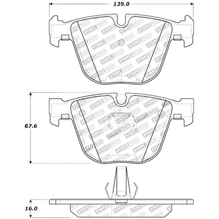 StopTech Street Touring 06-09 BMW M5 E60 / 07-09 M6 E63/E63 Rear Brake Pads