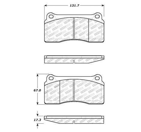 StopTech Street Touring 88-92 Ferrari F40 / 94-97 F50 Front & Rear Brake Pads