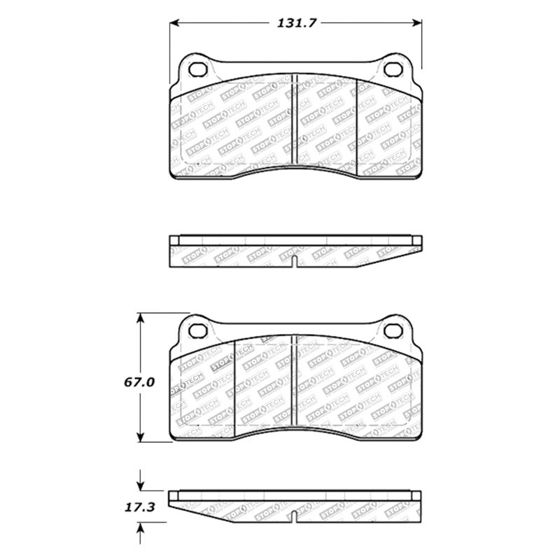 StopTech Street Touring 88-92 Ferrari F40 / 94-97 F50 Front & Rear Brake Pads