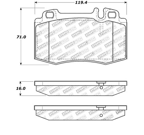 StopTech Street Touring 94-12/96 Maserati Series Front Brake Pads