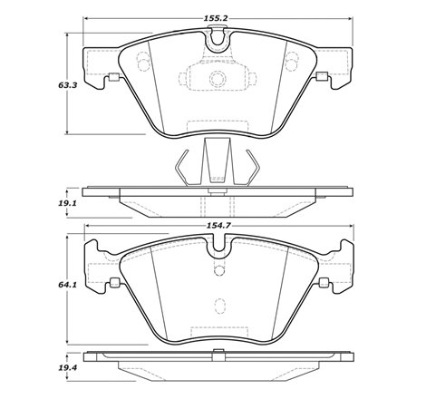 StopTech Street Touring 12 BMW X1 / 09-13 Z4 Front Brake Pads