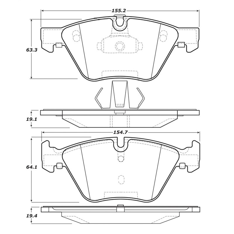 StopTech Street Touring 12 BMW X1 / 09-13 Z4 Front Brake Pads