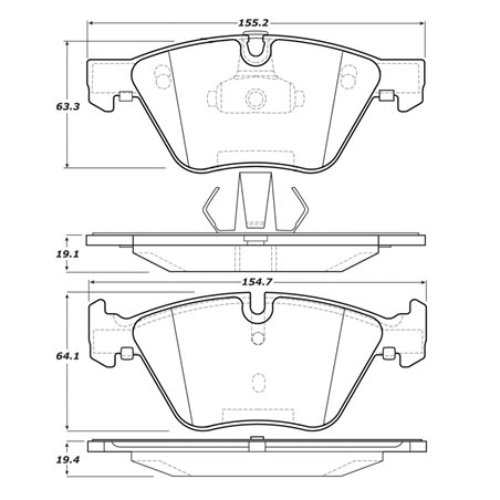 StopTech Street Touring 12 BMW X1 / 09-13 Z4 Front Brake Pads