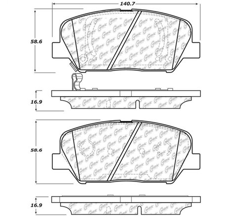 StopTech 11-15 Kia Optima Street Street Touring Front Brake Pads