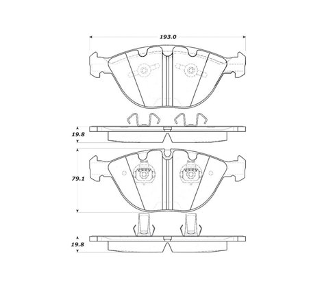 StopTech Street Touring 06-09 BMW M5 E60 / 07-09 M6 E63/E63 Front Brake Pads