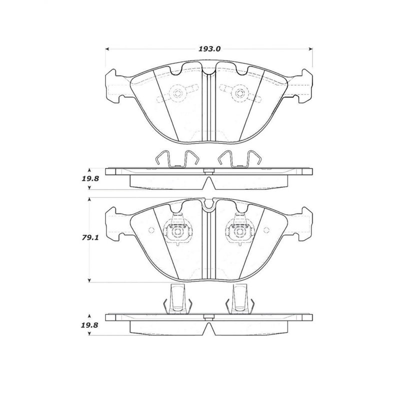 StopTech Street Touring 06-09 BMW M5 E60 / 07-09 M6 E63/E63 Front Brake Pads