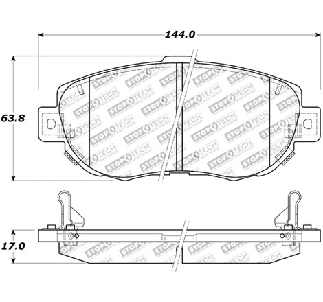 StopTech Street Touring 00-05 Lexus IS 250/300/350 Front Brake Pads