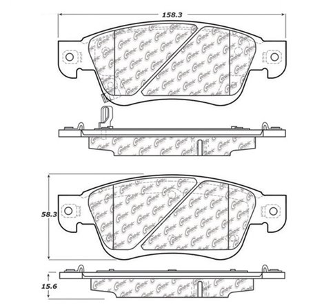 StopTech Street Touring 07-08 Infiniti G35 2WD Sedan Front Brake Pads