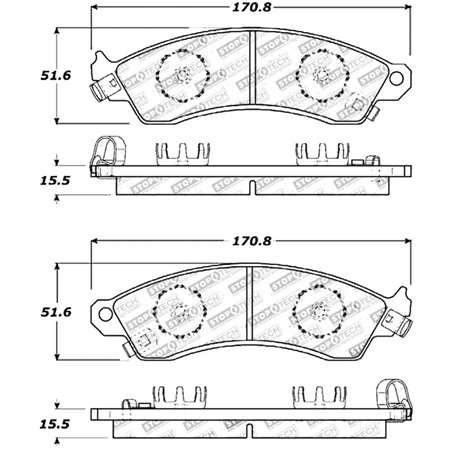 StopTech Street Touring Brake Pads