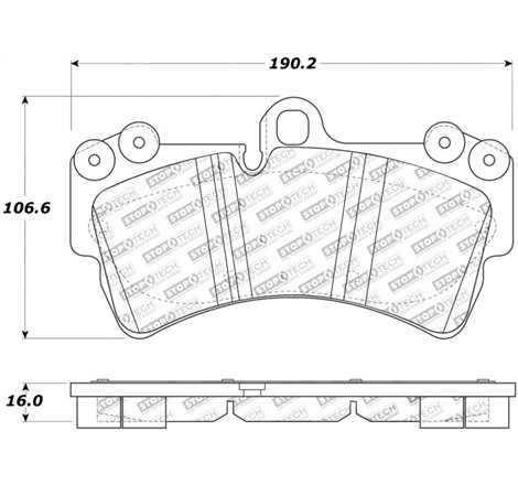 StopTech Street Touring Porsche Brake Pads