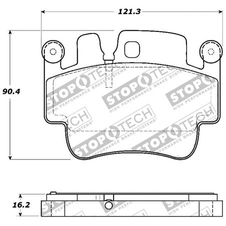 StopTech Street Touring 00-07 Porsche Boxster S / 06-07 Cayman Front Brake Pads