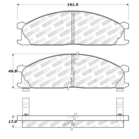 StopTech Street Touring 85-91 Nissan D21/720/Pathfinder Front Brake Pads