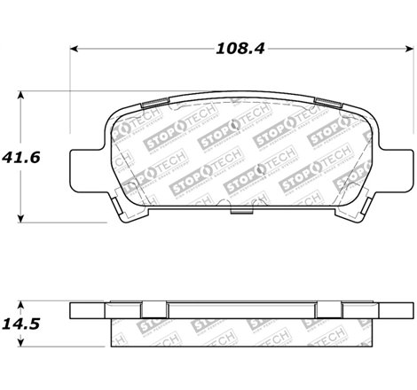 StopTech Street Touring 05-09 Subaru Legacy Rear Brake Pads