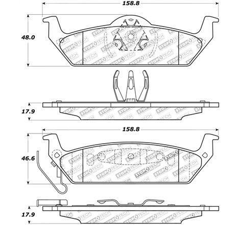 StopTech Street Touring 10-11 Ford F-150 Rear Brake Pads