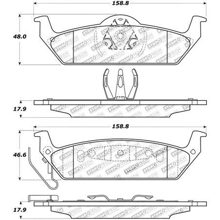 StopTech Street Touring 10-11 Ford F-150 Rear Brake Pads