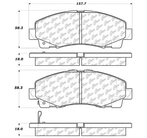 StopTech Street Touring 06-13 Honda Ridgeline / Acura TL Front Brake Pads