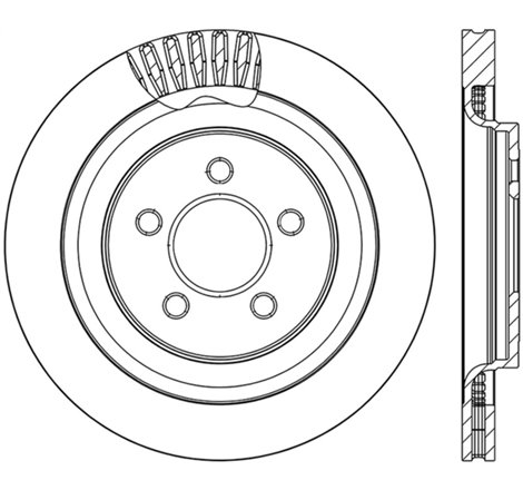 StopTech Slotted & Drilled Sport Brake Rotor - 2015 Ford Mustang GT - Rear Left