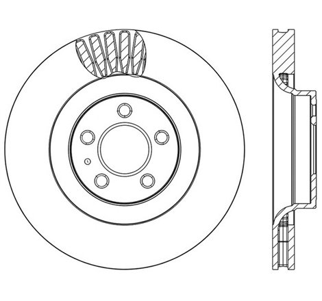 StopTech Slotted & Drilled Sport Brake Rotor - 2015 Ford Mustang Non-Brembo - Front Left