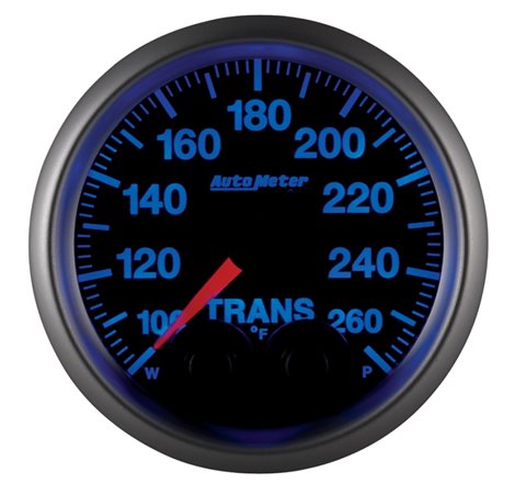 Autometer Elite 52mm 100-260 Degress F Trans Temperature Peak and Warn Gauge w/ Electonic Control