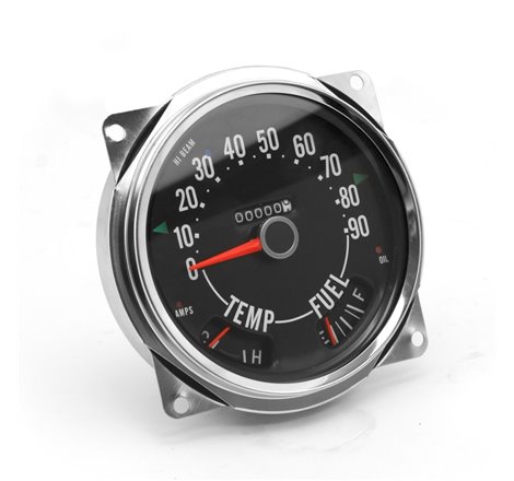 Omix Replace Speedometer Cluster Asse 0-90 MPH 55-75 CJ