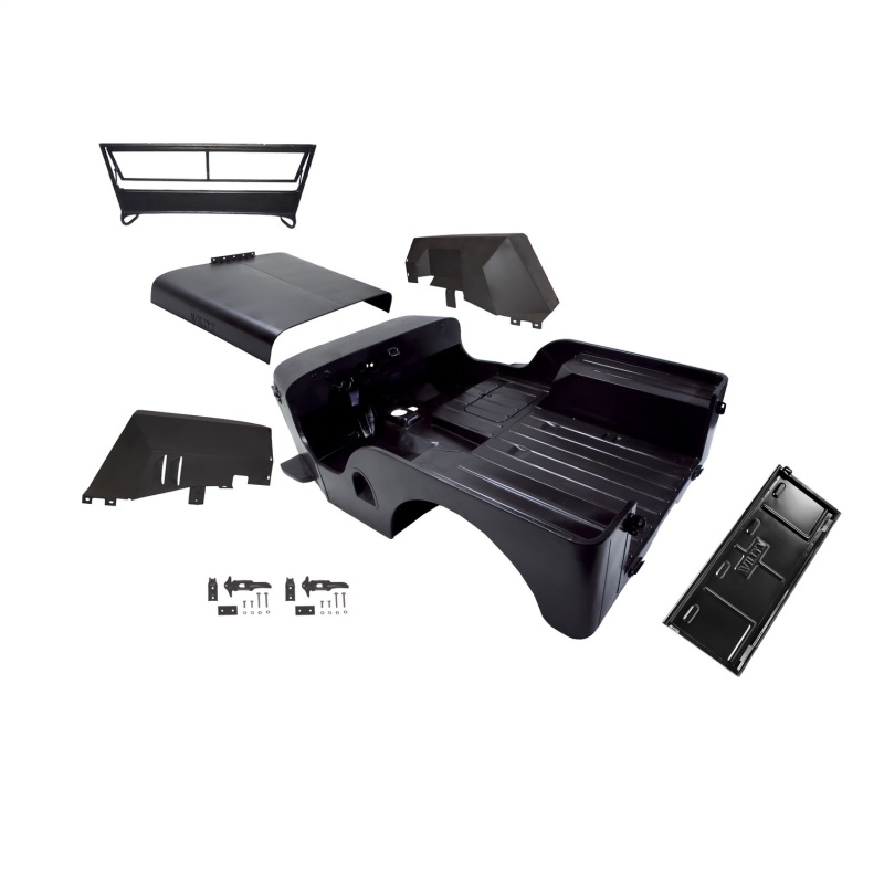 Omix Body Tub Kit with Willys Script 45-49 Willys CJ2A