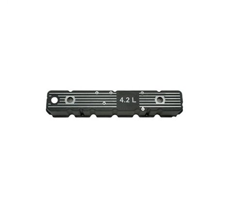 Omix Blk Alum Valve Cover 4.2L Logo 80-91 Jeep Models