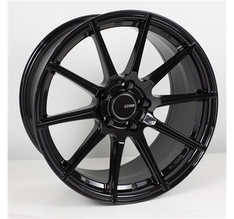 Enkei TS10 18x9.5 35mm Offset 5x114.3 Bolt Pattern 72.6mm Bore Dia Gloss Black Wheel