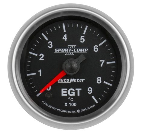 Autometer Sport-Comp II Gauge Pyrometer (Egt) 2 1/16in 900c Digital Stepper Motor Sport-Comp II