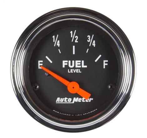 Autometer Traditional Chrome Gauge Fuel Level 2 1/16in 73e To 10f(Aftermarket Linear) Elec