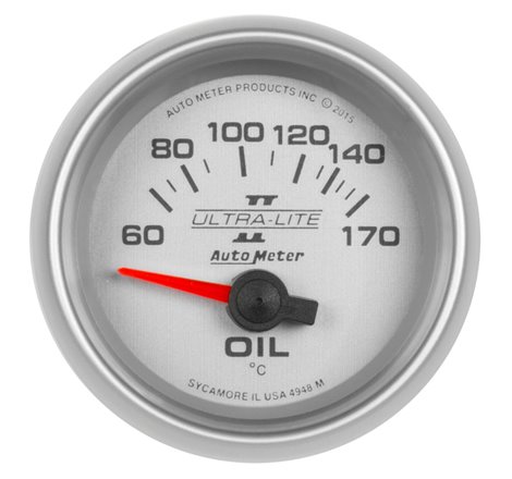 Autometer Ultra-Lite II Gauge Oil Temp 2 1/16in 60-170f Electric Ultra-Lite II