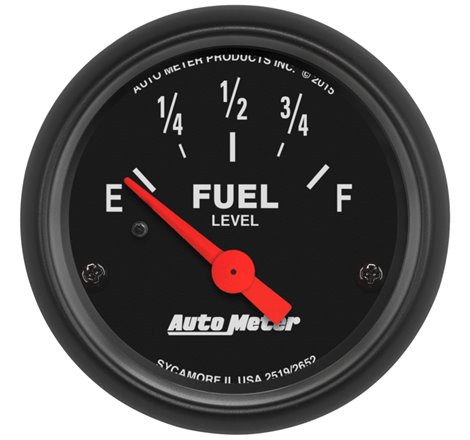 Autometer Z-Series Gauge Fuel Level 2 1/16in 73e To 10f(Aftermarket Linear) Elec Z-Series