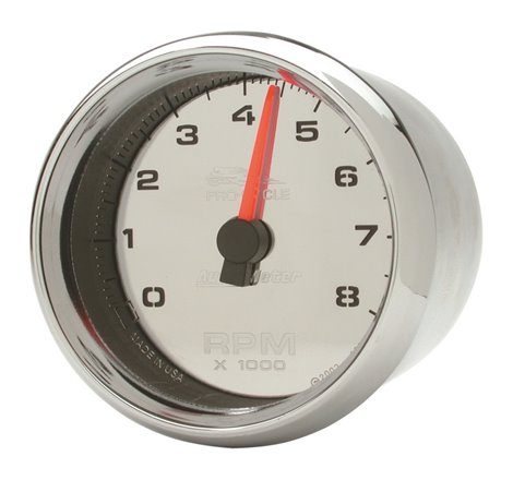 Autometer Pro-Cycle Gauge Tach 2-5/8in 8K Rpm 2&4 Cylinder Chrome