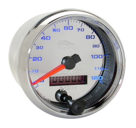 Autometer Pro-Cycle Gauge Speedo 2 5/8in 120 Mph Elec Chrome