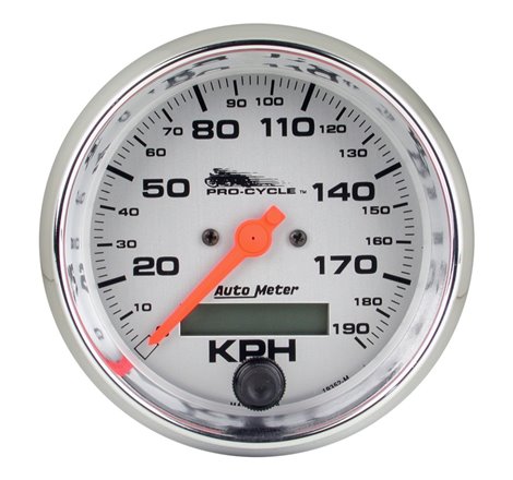 Autometer Pro-Cycle Gauge Speedo 3 3/4in 120 Mph Elec Silver