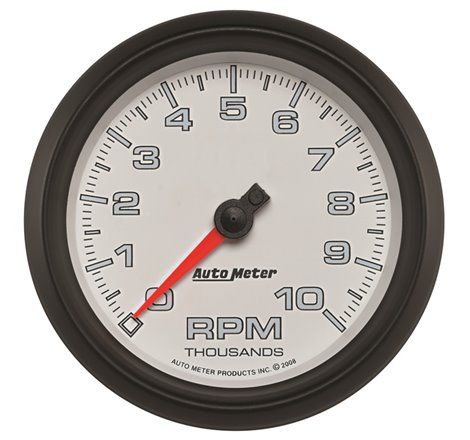 Autometer Pro-Cycle Gauge Tachometer 3 3/8in 10K Rpm White