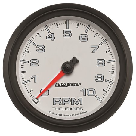 Autometer Pro-Cycle Gauge Tachometer 3 3/8in 10K Rpm White