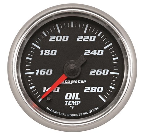 Autometer Pro-Cycle Gauge Oil Temp 2 1/16in 140-280f Digital Stepper Mo