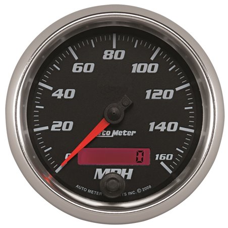 Autometer Pro-Cycle Gauge Speedometer 3 3/8in 160Mph Elec. Programmable Black