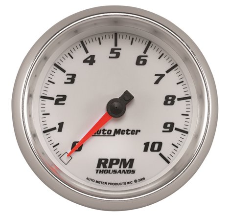 Autometer Pro-Cycle Gauge Tachometer 3 3/8in 10K Rpm White