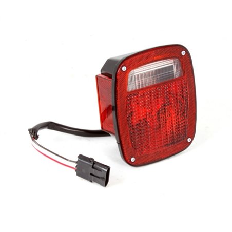 Omix Tail Light Black Housing LH 87-90 Jeep Wrangler