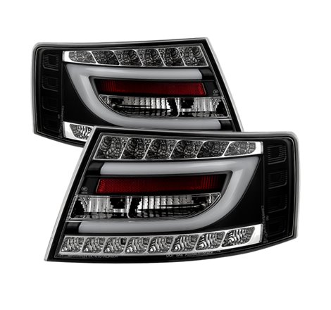 Spyder Audi A6 05-08 4Dr Sedan Only Version 2 Light Bar LED Tail Lights Blk ALT-YD-AA605V2-LBLED-BK