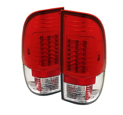 Spyder Ford F150 Styleside 97-03/F250 Version 2 LED Tail Lights Red Clear ALT-YD-FF15097-LED-G2-RC