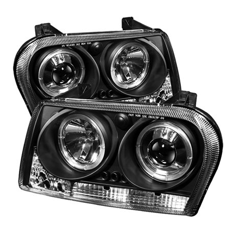 Spyder Chrysler 300 09-10 Projector Headlights LED Halo LED Blk (Not Included) PRO-YD-C309-HL-BK