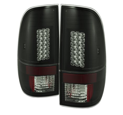 Spyder Ford F150 side 97-03/F250 Super Duty 99-07 LED Tail Lights Blk Smke ALT-YD-FF15097-LED-BSM